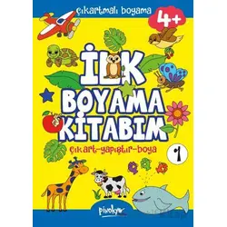Çıkartmalı İlk Boyama Kitabım - 1 (4+ Yaş) - Buçe Dayı - Pinokyo Yayınları