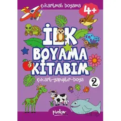 Çıkartmalı İlk Boyama Kitabım - 2 (4+ Yaş) - Buçe Dayı - Pinokyo Yayınları