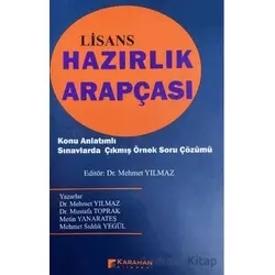 Lisans Hazırlık Arapçası - Mehmet Yılmaz - Karahan Kitabevi