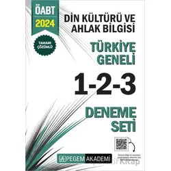 2024 KPSS ÖABT Din Kültürü ve Ahlak Bilgisi Tamamı Çözümlü Türkiye Geneli 1-2-3 (3lü Deneme Seti)