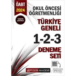 2024 KPSS ÖABT Okul Öncesi Öğretmenliği Tamamı Çözümlü Türkiye Geneli 1-2-3 (3lü Deneme Seti)