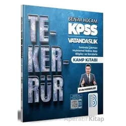 2024 KPSS Vatandaşlık Tekerrür Kampı Kitabı Benim Hocam