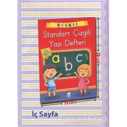 Renkli Standart Kare Çizgili Yazı Defteri A4 Ebat - Ema Kitap