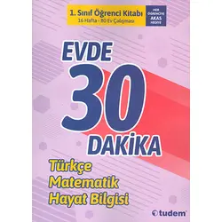 Tudem 1.Sınıf Öğrenci Kitabı Evde 30 Dakika