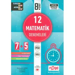 8.Sınıf 12 Matematik Denemeleri Nego Yayınları