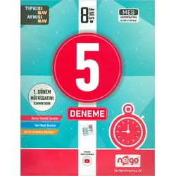 8.Sınıf LGS 1.Dönem 5 Deneme Nego Yayınları