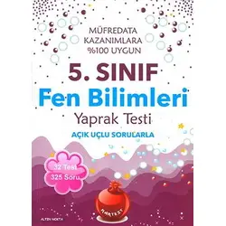 Nartest 5.Sınıf Fen Bilimleri Yaprak Testi