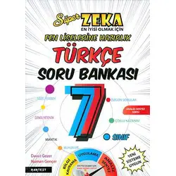 Nartest 7.Sınıf Süper Zeka Türkçe Soru Bankası
