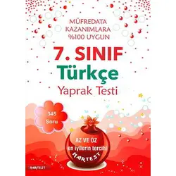 Nartest 7.Sınıf Türkçe Yaprak Testi