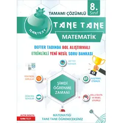 NarTest 8.Sınıf Matematik Defter Tadında Tane Tane Soru Bankası