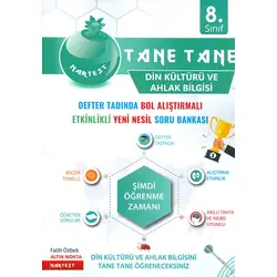 8.Sınıf Yeşil Defter Tadında Tane Tane Din Kültürü Ve Ahlak Bilgisi Nartest Yayınları