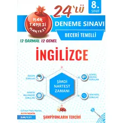 Nartest 8.Sınıf İngilizce 24lü Deneme Sınavı