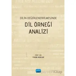 Dilin Değerlendirilmesinde Dil Örneği Analizi - Funda Acarlar - Nobel Akademik Yayıncılık