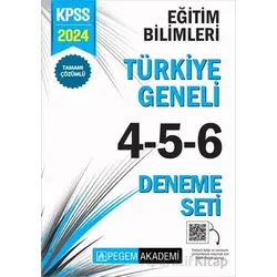 2024 KPSS Eğitim Bilimleri Tamamı Çözümlü Türkiye Geneli 4-5-6 (3lü Deneme Seti)