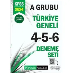 2024 KPSS A Grubu Tamamı Çözümlü Türkiye Geneli 4-5-6 (3lü Deneme Seti)