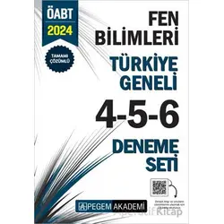 2024 KPSS ÖABT Fen Bilimleri Tamamı Çözümlü Türkiye Geneli 4-5-6 (3lü Deneme Seti)