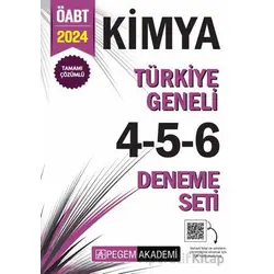 2024 KPSS ÖABT Kimya Tamamı Çözümlü Türkiye Geneli 4-5-6 (3lü Deneme Seti)