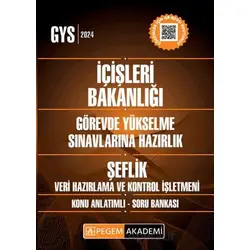 2025 GYS İçişleri Bakanlığı Şeflik Veri Hazırlama Ve Kontrol İşletmeni Görevde Yükselme Sınavlarına