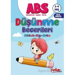ABS 3-4 Yaş Düşünme Becerileri Dikkat-Algı-Zeka - Buçe Dayı - Pinokyo Yayınları