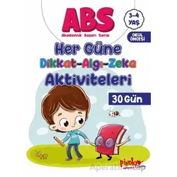 ABS 3-4 Yaş Her Güne Dikkat-Algı-Zeka Aktiviteleri 30 Gün - Buçe Dayı - Pinokyo Yayınları