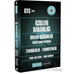 2024 İçişleri Bakanlığı Unvan Değişikliği Sınavı Teknikerlik-Teknisyenlik Konu Anlatımlı Soru Bankas