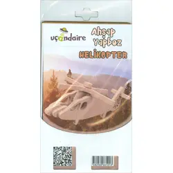 Uçandaire Ahşap Yapboz HELİKOPTER