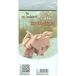 Uçandaire Ahşap Yapboz MOTORSİKLET