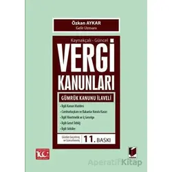 Kaynakçalı-Güncel Vergi Kanunları - Özkan Aykar - Adalet Yayınevi