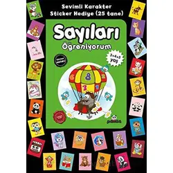 Stickerlı 3+4+5 Yaş Sayıları Öğreniyorum - Pedagog Afife Çoruk - Beyaz Panda Yayınları