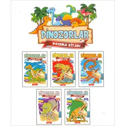 Dinozorlar Boyama Kitabı 5 Kitap Gönül Yayıncılık