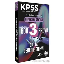 KPSS Genel Kültür Genel Yetenek Yapay Zeka Destekli Son 3 Prova - Kolektif - Tasarı Eğitim Yayınları