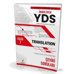 YDS İngilizce Translation Issue 7 - Burak Yaşar - Pelikan Tıp Teknik Yayıncılık