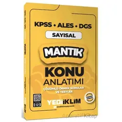 Yediiklim Yayınları 2025 KPSS ALES DGS Sayısal Mantık Konu Anlatımı