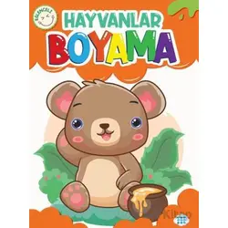 Eğlenceli Hayvanlar Boyama - Kolektif - Dokuz Çocuk