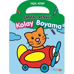 Çantalı Renkli Kolay Boyama- Yeşil Kitap - Kolektif - 0-6 Yaş Yayınları