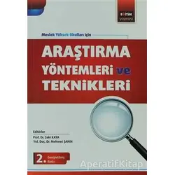 Araştırma Yöntemleri ve Teknikleri - Zeki Kaya - Eğitim Yayınevi - Ders Kitapları