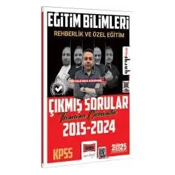 Yargı Yayınları 2025 KPSS Eğitim Bilimleri Rehberlik ve Özel Eğitim Tamamı Çözümlü Çıkmış Sorular