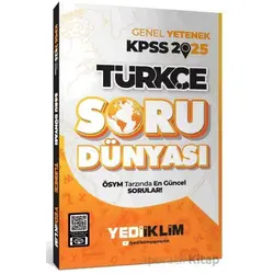 Yediiklim Yayınları 2025 Genel Kültür Türkçe Soru Dünyası