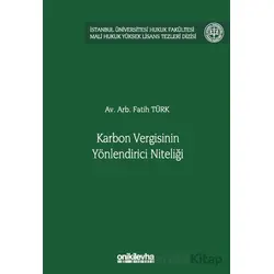 Karbon Vergisinin Yönlendirici Niteliği - Fatih Türk - On İki Levha Yayınları