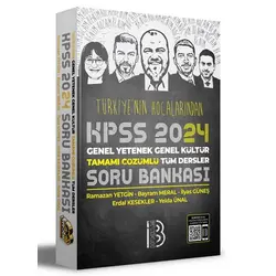 2024 KPSS Türkiye’nin Hocalarından Tüm Dersler Tamamı Çözümlü Soru Bankası Benim Hocam Yayınları