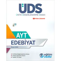 AYT Edebiyat Ünite Değerlendirme Sınavı Eğitim Vadisi Yayınları