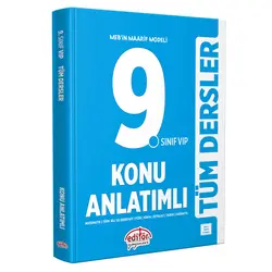 9.Sınıf VIP Tüm Dersler Konu Anlatımlı 2025 Editör Yayınevi