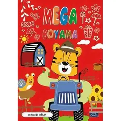 Mega Boyama-Kırmızı Kitap - Kolektif - Parıltı Yayınları