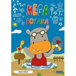 Mega Boyama-Mavi Kitap - Kolektif - Parıltı Yayınları