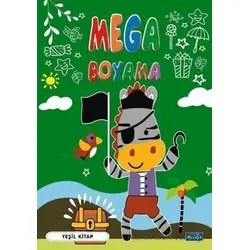Mega Boyama-Yeşil Kitap - Kolektif - Parıltı Yayınları