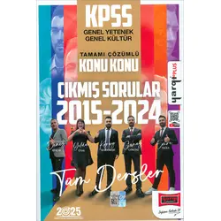 Yargı 2025 KPSS Tamamı Çözümlü Konu Konu Çıkmış Sorular Kitabı