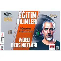 Yargı Yayınları 2025 KPSS Öğrenme Psikolojisi Video Ders Notları