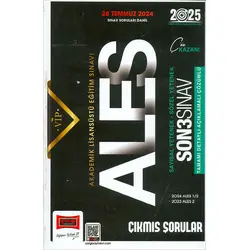 Yargı ALES 2025 Son 3 Sınav Çıkmış Sorular Kitabı