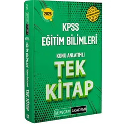 Pegem 2025 KPSS Eğitim Bilimleri Konu Anlatımlı Tek Kitap
