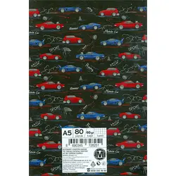 A5 Boy 80 Yaprak Kareli Defter
